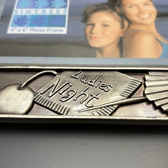 "Girls Night Out" Picture Frame Metal for 4x6 photo for wall only, no stand - Picture 2 of 9